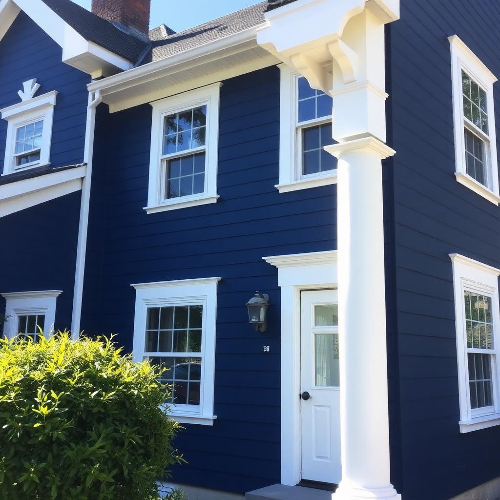 Freshly painted exterior of an Iowa home
